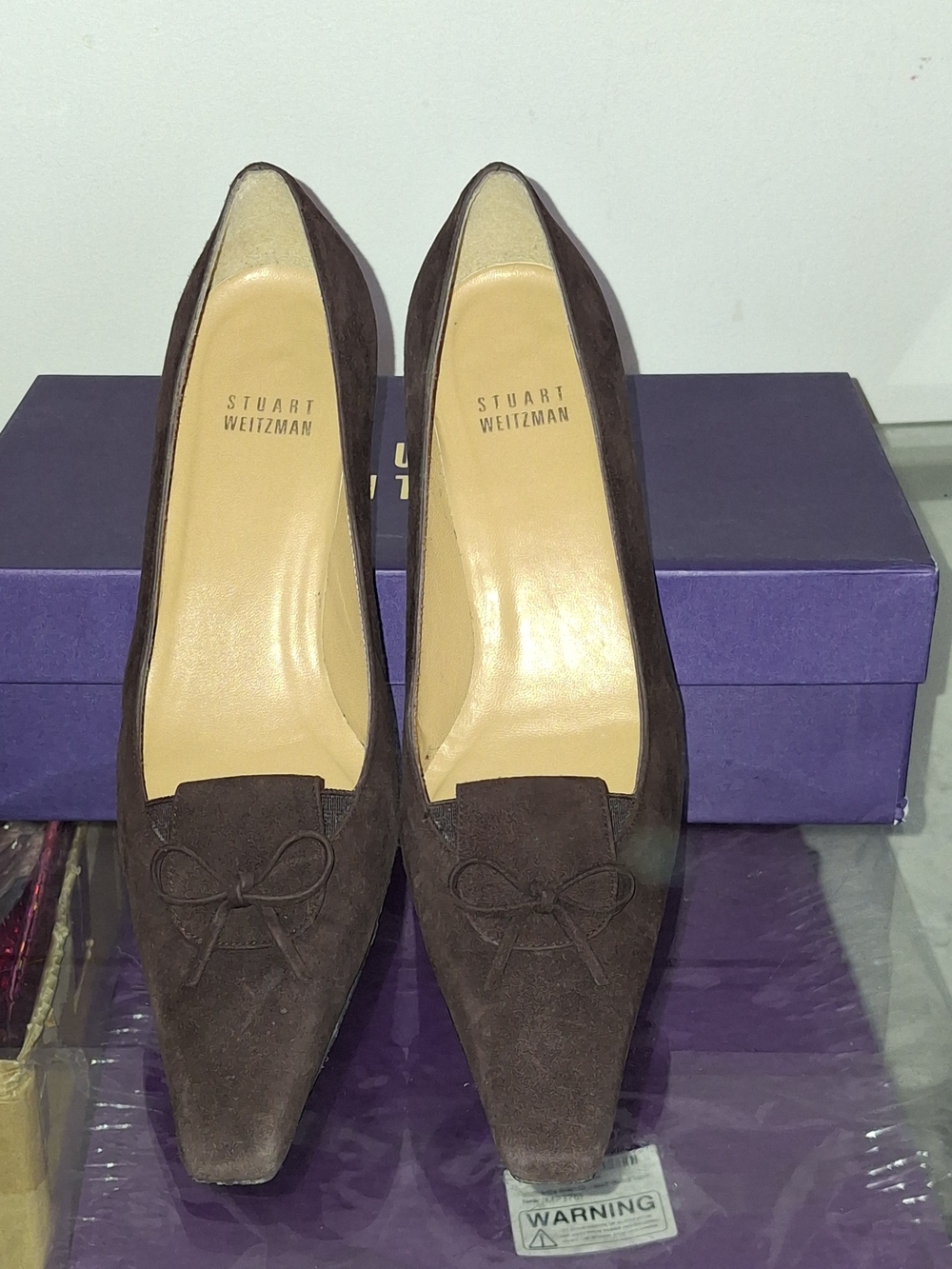 Stuart Weitzman Vintage Suede Kitten Heels